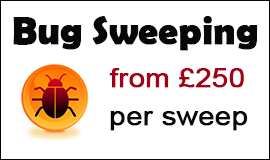 Bug Sweeping Cost in Bicester